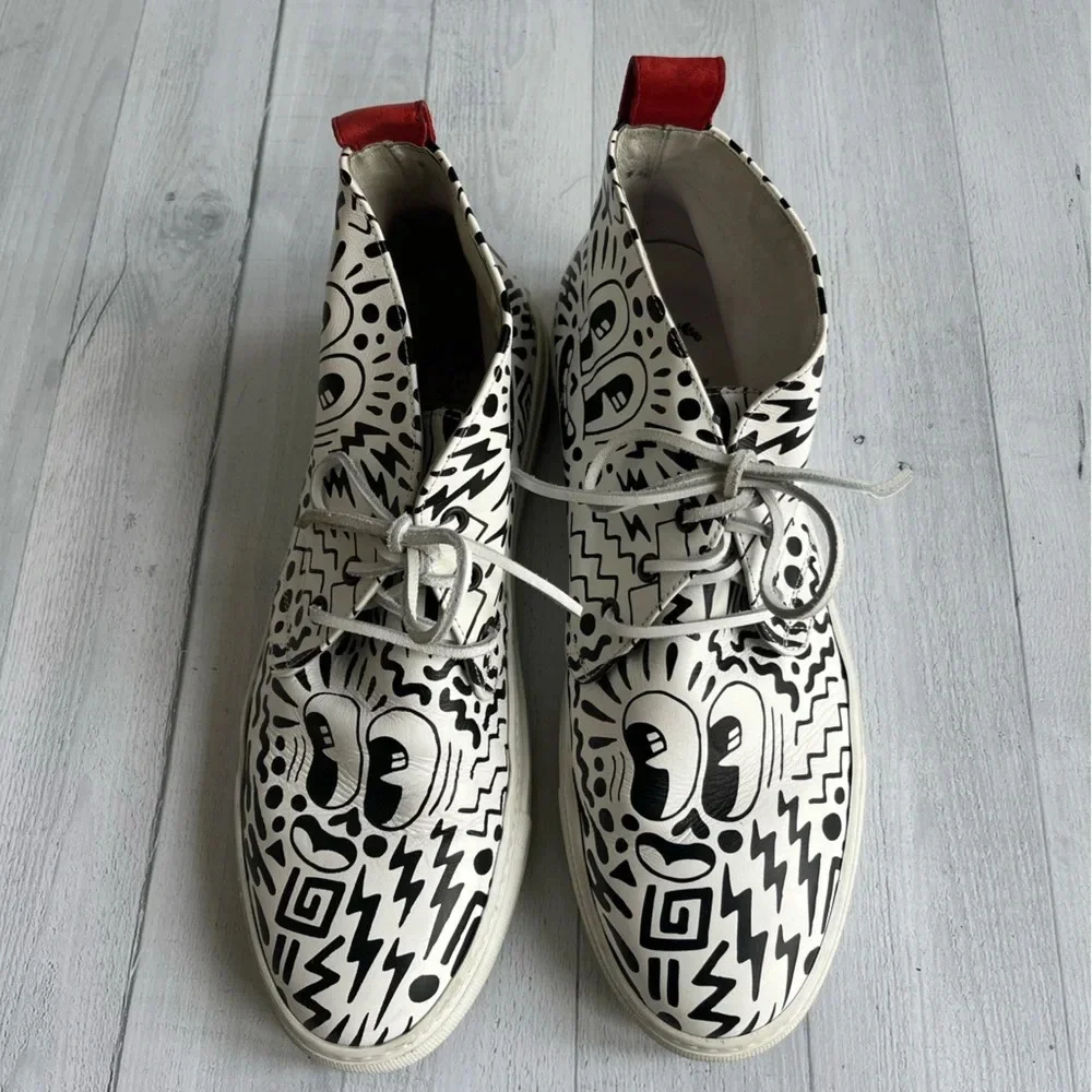 RARE DEL TORO x PEPSI LIVE FOR NOW Eduardo Hattie Graffiti Chukka Sneakers Sz 11 - Picture 4 of 11
